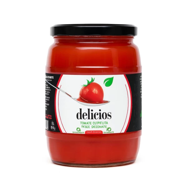 Delicios Conservatie Rosii in suc propriu 720 ml - image 1