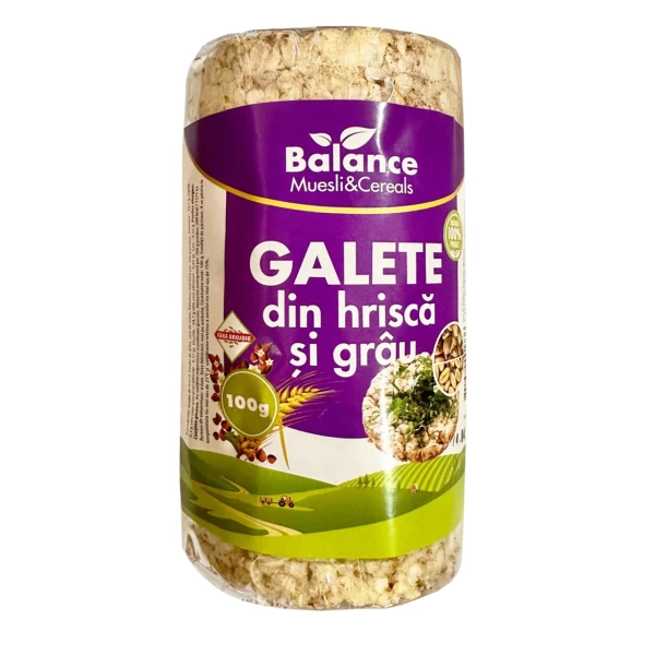 Galete din hrisca si griu 100g Balance - image 1