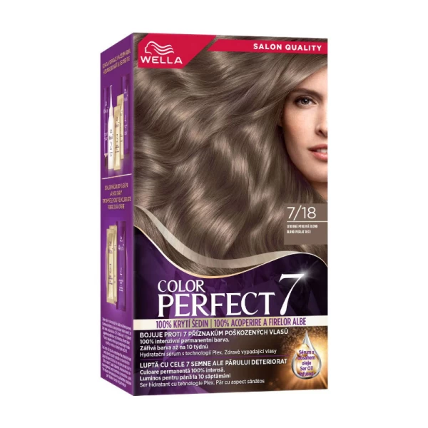 Wella Color Perfect Vopsea Blond Perlat Rece 7/18 - image 1