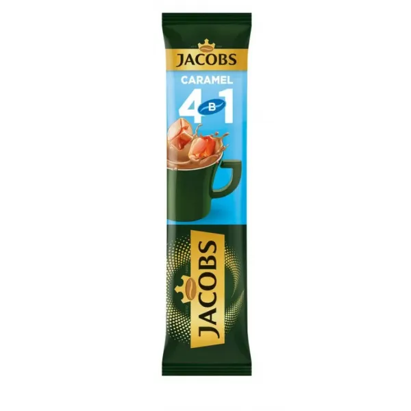 Кофе растворимый Якобс 4в1 со вкусом карамели 13,5г - image 1
