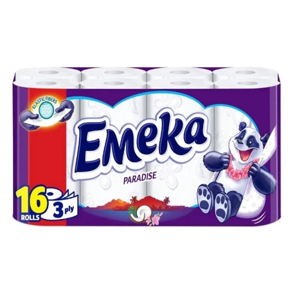 Emeka Hartie igienica, 3 straturi, 16 role Paradise - image 1