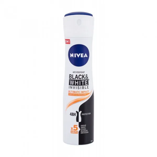 Nivea Дезодорант spray Black & White Invisible Ultimate Impact 150 мл - image 1