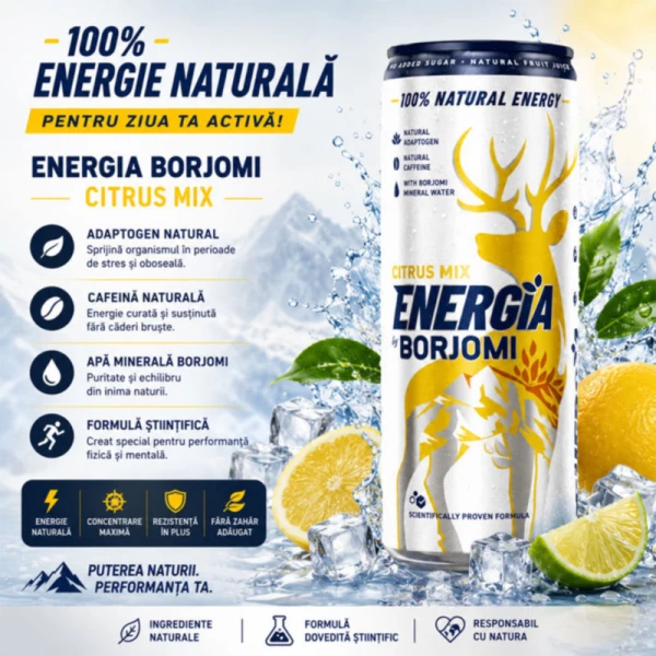 Энергетический напиток Боржоми Energia Цитрус Микс в банке 240 мл - image 2