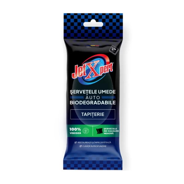 JetXpert servetele umede auto tapiterie textila 24 buc - image 1