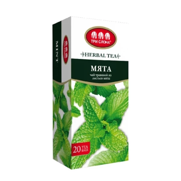 Чай травяной Мята Три слона к/у 20х1г - image 2