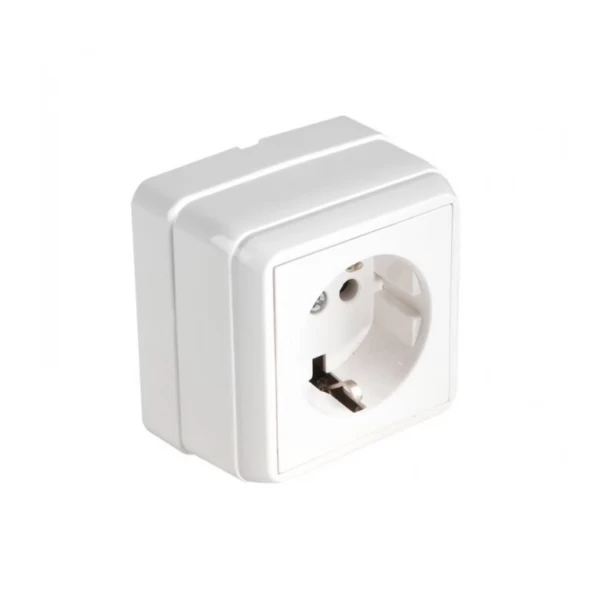 Astel Розетка, С Заземлением, 1 розетка, Внешний, S1010, - image 1