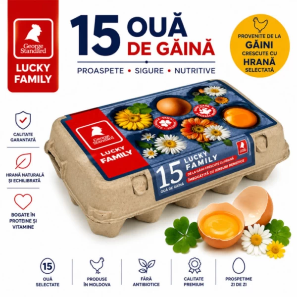 Oua de gaina George Standard Family 15 buc - image 2