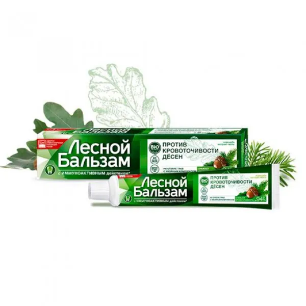 Лесной Бальзам Зубная паста Кора дуба и пихты 75мл - image 2