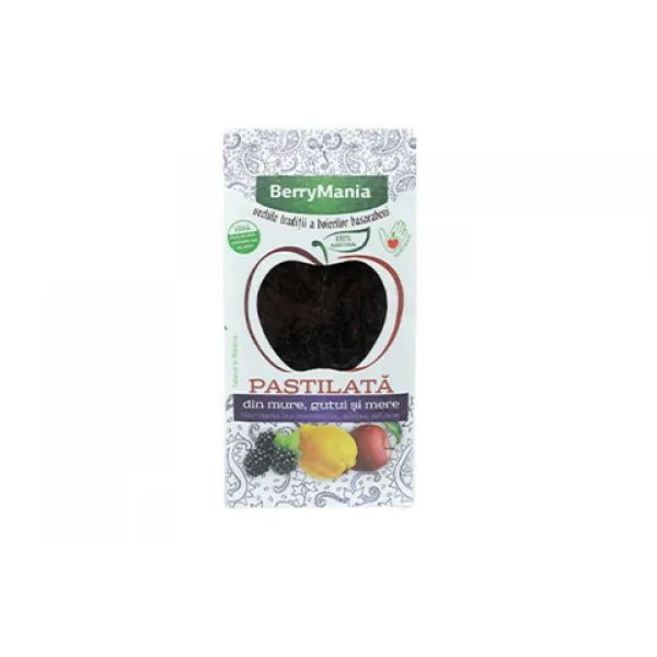 BerryMania Pastilata mure, gutui si mar 90gr - image 1