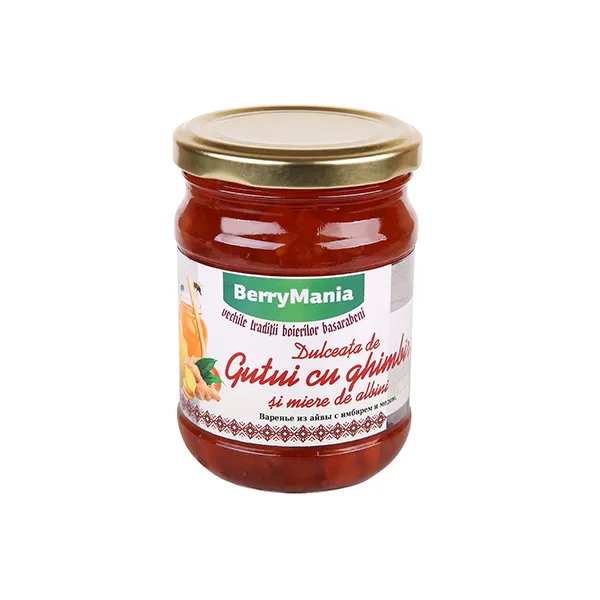BerryMania Dulceata de gutui, ghimbir si miere 320gr - image 1