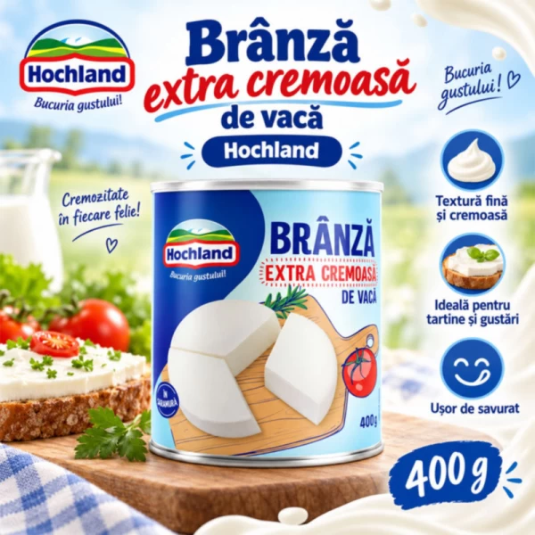 Hochland Branza extra cremoasa 400 g - image 2