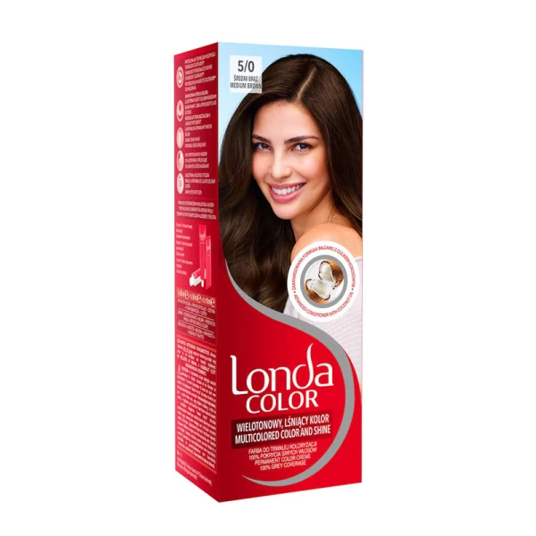 Londa Color Крем-краска 5/0 Средний каштан, 110 мл - image 1