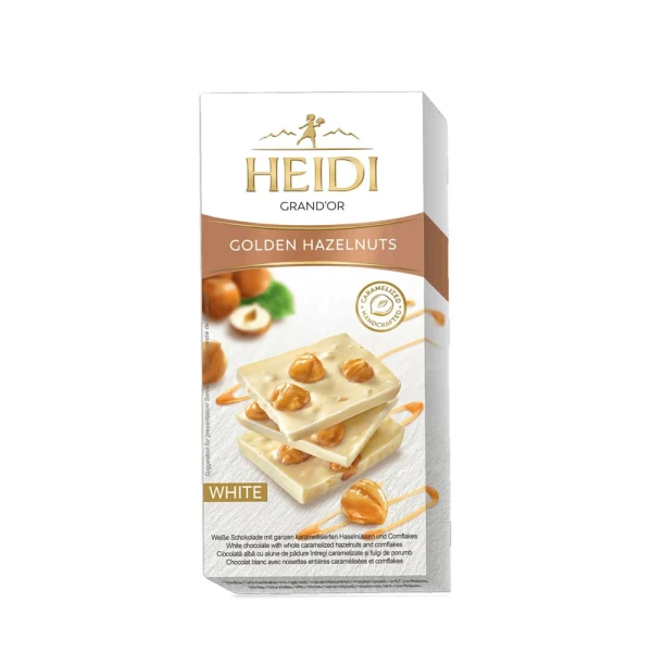 Heidi Шоколад белый с цельным карамелизированным фундуком 100 г - image 1
