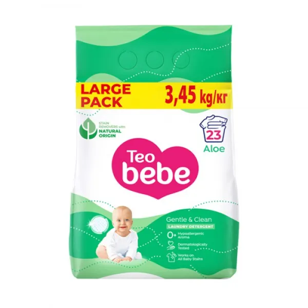 Teo Bebe Detergent automat 3.45 kg Gentle & Clean Aloe - image 1