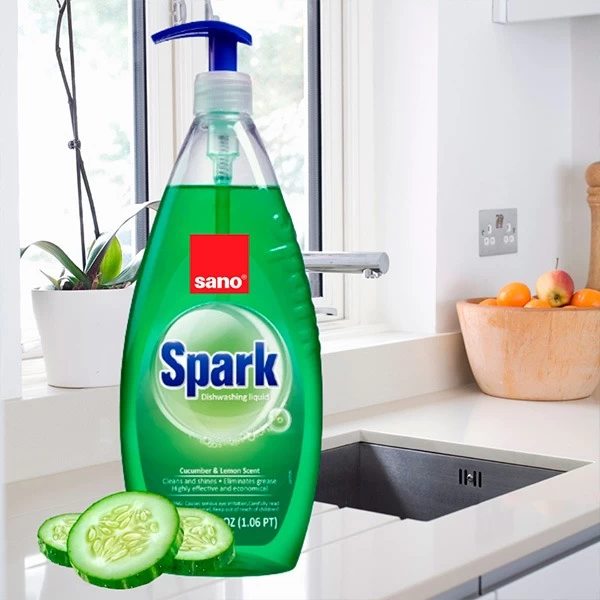 Sano Spark Detergent de vase Cucumber-Lime 1L - image 2