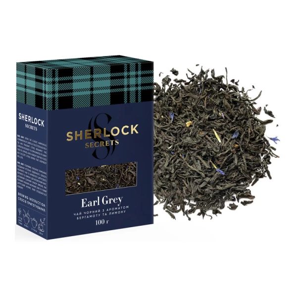 Sherlock Secrets Чай черный Earl Grey Листовой со вкусом бергамота 100 г - image 3