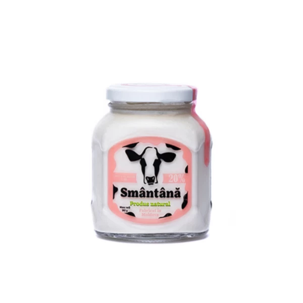 Smantana fermentata Lattese 20%, 360 gr - image 1