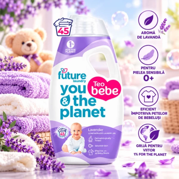 Future Baby Detergent lichid 1.8L Lavender - image 3