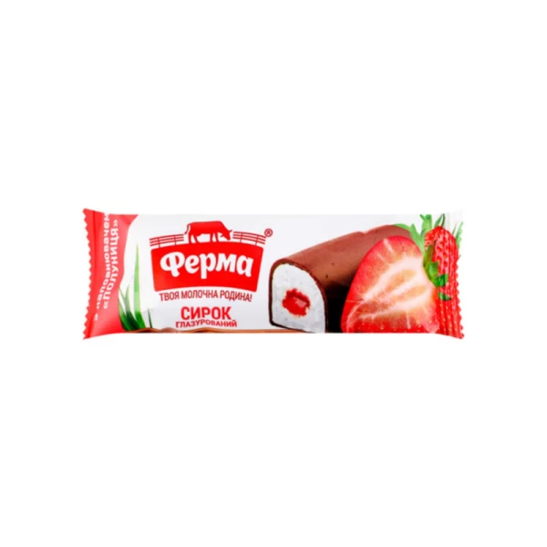 Ferma Сырок глазированный с клубничной начинкой 23%, 36 г - image 1