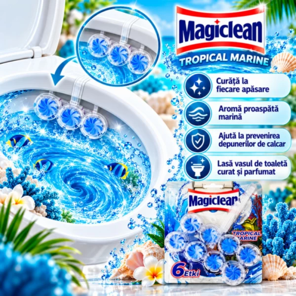 Magiclean Odorizant toalet 2 x 50 gr Tropical Marine - image 2