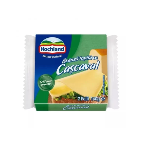 Hochland Branza topita felii cascaval 140g - image 1