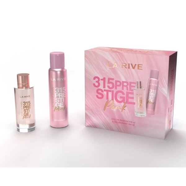 Набор LA RIVE WOMAN 315 Presrige Pink (парфюмированная вода 100мл+дезодорант 150см3) - image 2