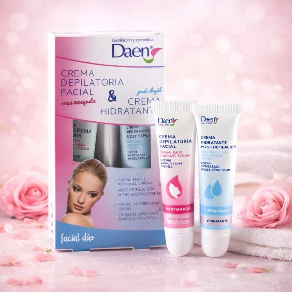 Daen Crema depilatoare + dupa depilare pentru fata 15ml+10ml - image 2