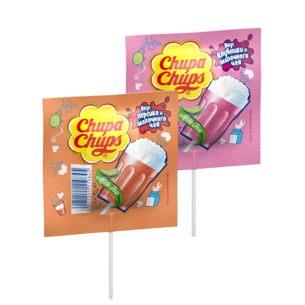 Chupa Chups Карамель 3D Молочный чай 15 г - image 1