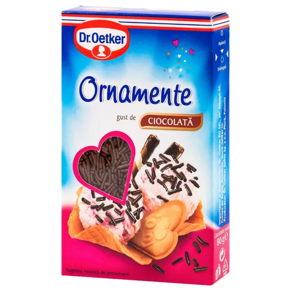 Dr. Oetker Ornamente cu gust de Ciocolata, 80g - image 1