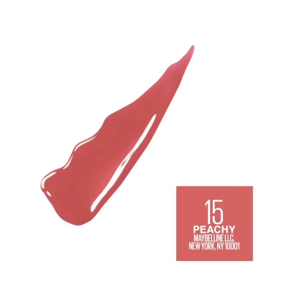 Maybelline Ruj lichid SuperStay Vinyl Ink 15 Peachy 4,2 ml - image 2