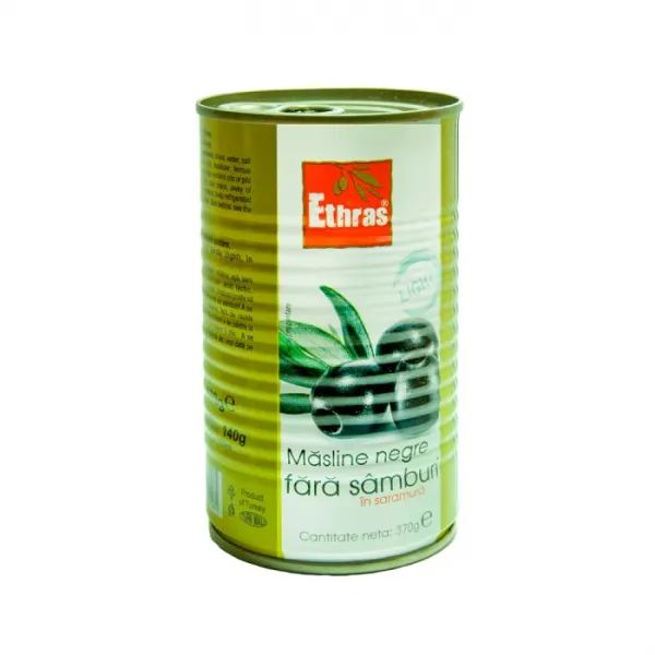 Ethras Masline negre fara simbure 370 g - image 1