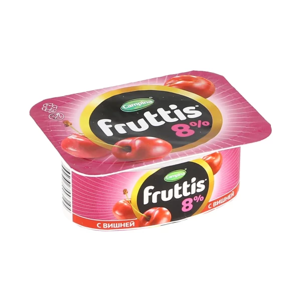 Iaurt Fruttis 8% Superextra Cireșe, Piersici, Maracuja 115 gr - image 1