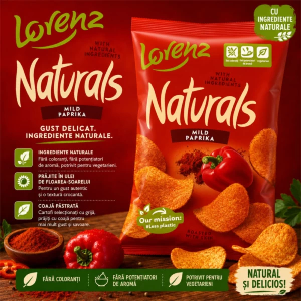 Naturals Chipsuri paprica 100 g - image 2