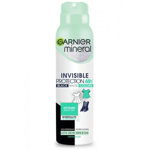Garnier Mineral Invisible спрей-дезодорант-антиперспирант для женщин, 150 мл - image 1