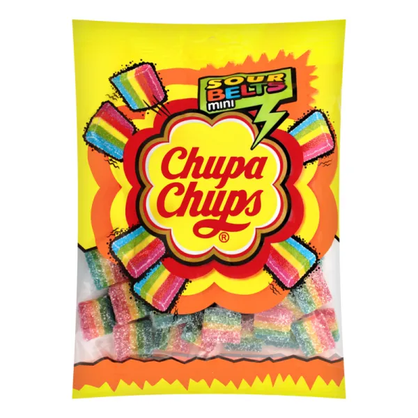Мармелад жевательный Sour Belts Mini Сhupa Chups м/у 150г - image 1
