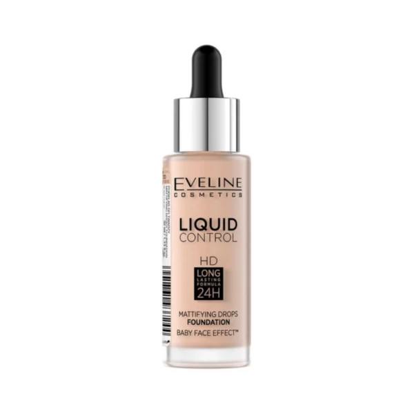 Eveline Инновационная жидкая тональная основа Liquid Control №010 Light Beige 32 мл - image 1