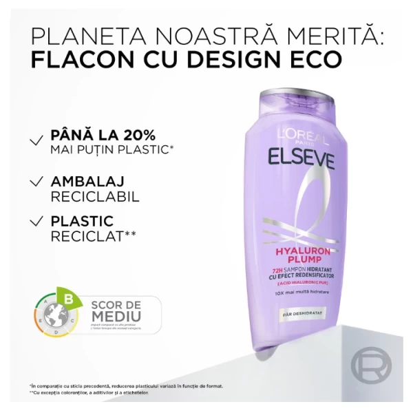 L'Oreal Paris Elseve Hyaluron Plump увлажняющий шампунь для обезвоженных волос, 250 мл - image 8