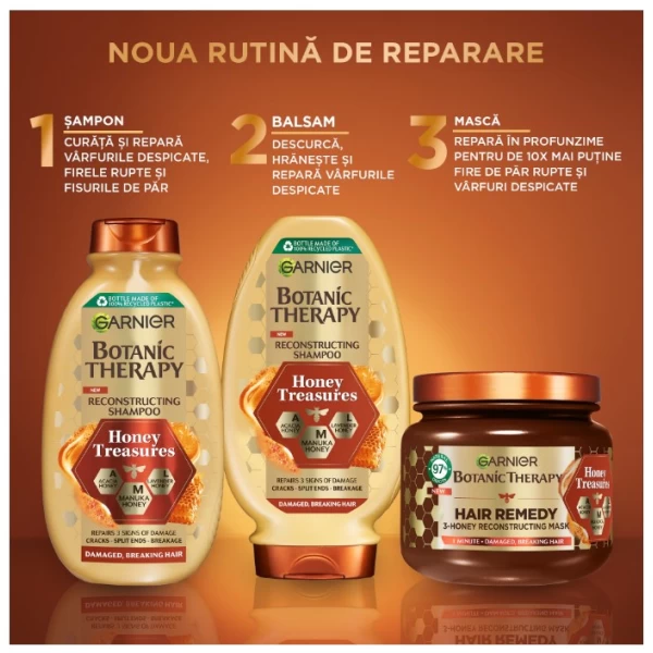 Garnier Botanic Sampon 400ml Honey & Beeswax - image 3