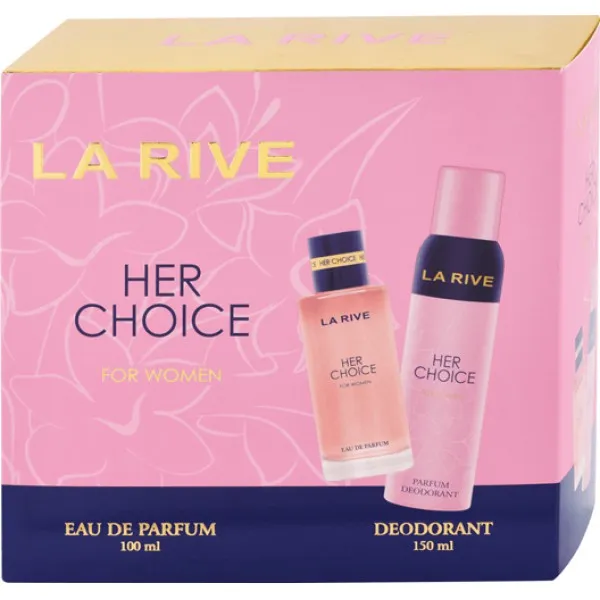 Набор La Rive Her Choice парф. вода 100 мл + дезодорант 150 мл - image 1