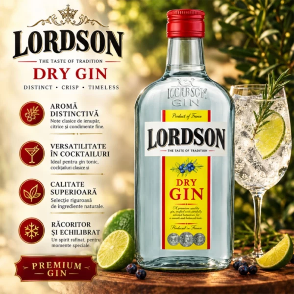 Lordson Gin dry 37,5% 0,7 l - image 2
