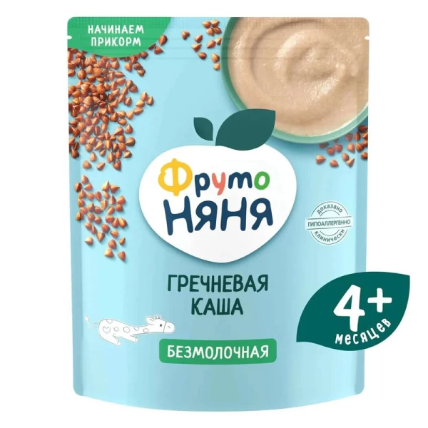 ФрутоНяня Каша гречневая без молока (4+ мес), 200г - image 1