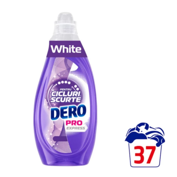 Dero Detergent de rufe lichid PRO Express white (37 spalari) 1.480L - image 1