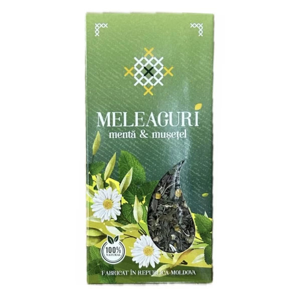 Amestec din plante aromatice Menta cu musetel Meleaguri 50g - image 1