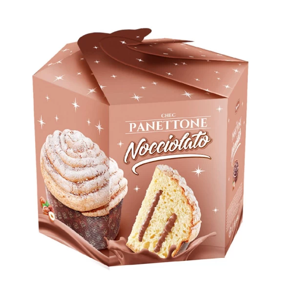 Franzeluta Кек Panettone Ноччолато коробка 650г - image 1