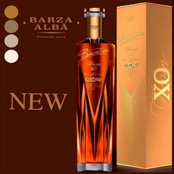 Divin XO Bucuria 10 ani 700ml Barza Alba, cutie suvenir - image 3
