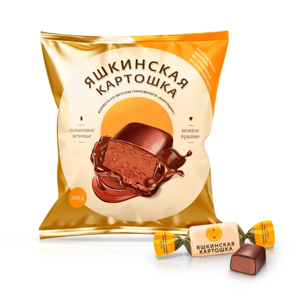 Яшкино Шоколад Картоска 500г - image 1