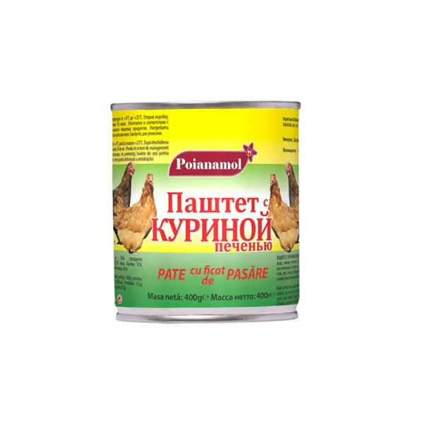 Pate cu ficat de pasare Poianamol 400g - image 1