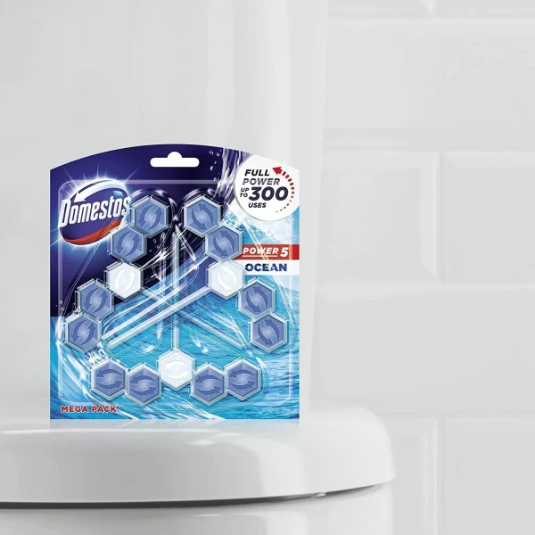 Domestos Блок для очищения туалета Trio Ocean, 3x50г - image 2