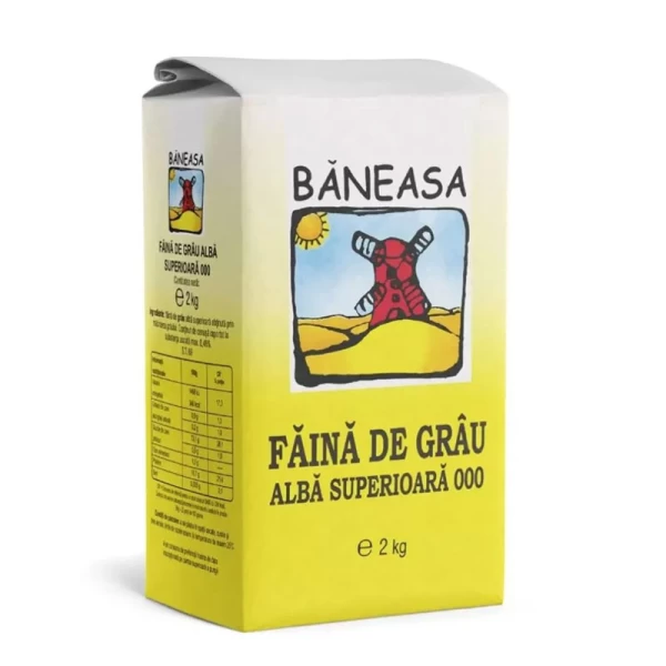 Baneasa Мука пшеничная серая тип 480, 2кг - image 1