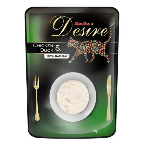 Desire Корм для кошек с утиным филе 70гр - image 1